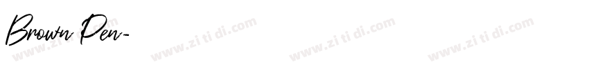 Brown Pen字体转换